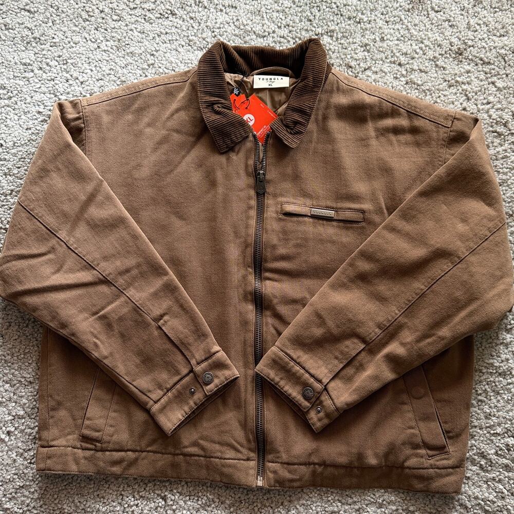 Men's YoungLA 5055 - WORKWEAR JACKET(Sold Out), NWT, XL, Coffee